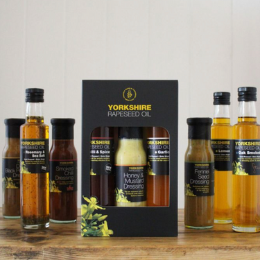 Yorkshire Rapeseed Oil & Salad Dressing (3 Bottle gift set) - Christmas Box