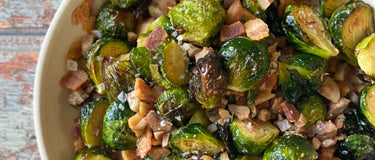 Pan-Roasted Brussels Sprouts With Bacon & Chestnuts Recipe