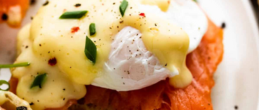 Eggs Royale with Cold Smoked Trout & Yuzu Hollandaise